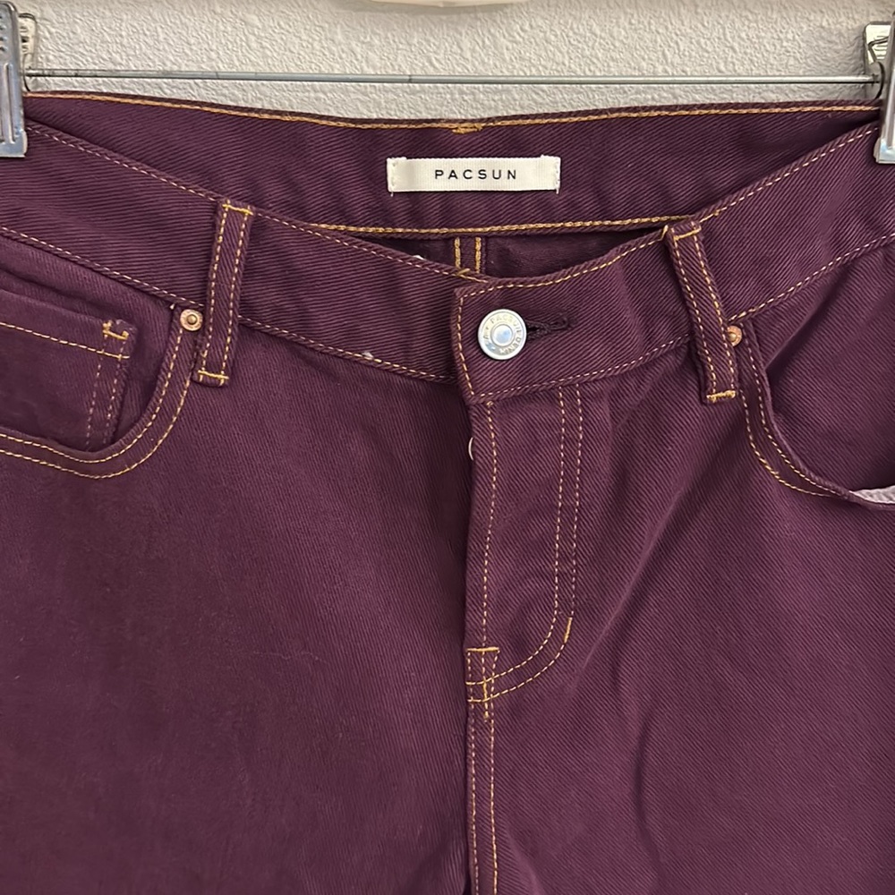 PacSun Low Rise Straight Purple Jeans Size 27 - Picture 2 of 5